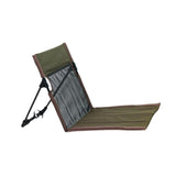 Maxbell Camping Floor Chair Stadium Chair Foldable Cushion for Traveling Yard Picnic Dark Green