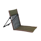 Maxbell Camping Floor Chair Stadium Chair Foldable Cushion for Traveling Yard Picnic Dark Green