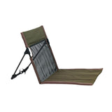 Maxbell Camping Floor Chair Stadium Chair Foldable Cushion for Traveling Yard Picnic Dark Green