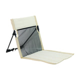 Maxbell Camping Floor Chair Stadium Chair Foldable Cushion for Traveling Yard Picnic White