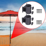 Maxbell 2Pcs Patio Umbrella Holder Deck Umbrella Mount for Beach Deck Railing Garden