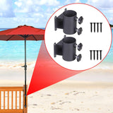 Maxbell 2Pcs Patio Umbrella Holder Deck Umbrella Mount for Beach Deck Railing Garden