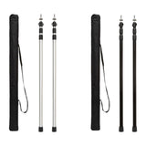 Maxbell Tent Poles Tent Accessories Universal Awning Poles for Hiking Garden Camping Silver
