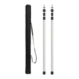 Maxbell Tent Poles Tent Accessories Universal Awning Poles for Hiking Garden Camping Silver