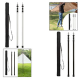 Maxbell Tent Poles Tent Accessories Universal Awning Poles for Hiking Garden Camping Silver