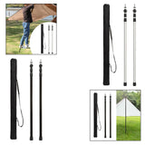 Maxbell Tent Poles Tent Accessories Universal Awning Poles for Hiking Garden Camping Silver