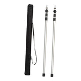 Maxbell Tent Poles Tent Accessories Universal Awning Poles for Hiking Garden Camping Silver