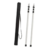 Maxbell Tent Poles Tent Accessories Universal Awning Poles for Hiking Garden Camping Silver