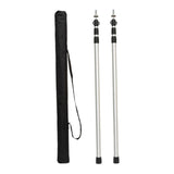 Maxbell Tent Poles Tent Accessories Universal Awning Poles for Hiking Garden Camping Silver