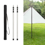Maxbell Tent Poles Tent Accessories Universal Awning Poles for Hiking Garden Camping Silver