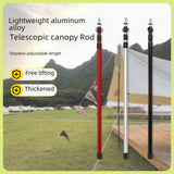 Maxbell Tent Poles Tent Accessories Universal Awning Poles for Hiking Garden Camping Silver