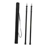 Maxbell Tent Poles Tent Accessories Universal Awning Poles for Hiking Garden Camping Black