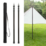 Maxbell Tent Poles Tent Accessories Universal Awning Poles for Hiking Garden Camping Black