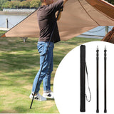 Maxbell Tent Poles Tent Accessories Universal Awning Poles for Hiking Garden Camping Black