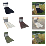 Maxbell Portable Folding Camping Chair Compact Sturdy Wear Resistant Mesh Lawn Chair Black