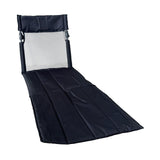 Maxbell Portable Folding Camping Chair Compact Sturdy Wear Resistant Mesh Lawn Chair Black