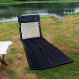 Maxbell Portable Folding Camping Chair Compact Sturdy Wear Resistant Mesh Lawn Chair Black