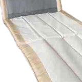 Maxbell Portable Folding Camping Chair Compact Sturdy Wear Resistant Mesh Lawn Chair Beige White