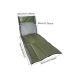 Maxbell Portable Folding Camping Chair Compact Sturdy Wear Resistant Mesh Lawn Chair Green