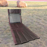 Maxbell Portable Folding Camping Chair Compact Sturdy Wear Resistant Mesh Lawn Chair Brown