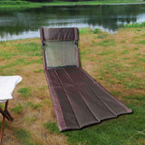 Maxbell Portable Folding Camping Chair Compact Sturdy Wear Resistant Mesh Lawn Chair Brown