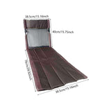 Maxbell Portable Folding Camping Chair Compact Sturdy Wear Resistant Mesh Lawn Chair Brown