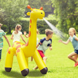 Maxbell Giraffe Sprinkler Kids Yard Summer Kids Play Activities Inflatable Water Toy