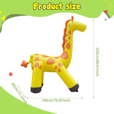 Maxbell Giraffe Sprinkler Kids Yard Summer Kids Play Activities Inflatable Water Toy