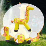 Maxbell Giraffe Sprinkler Kids Yard Summer Kids Play Activities Inflatable Water Toy