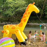 Maxbell Giraffe Sprinkler Kids Yard Summer Kids Play Activities Inflatable Water Toy
