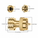 Maxbell Propane Tank Adapter Convert Brass Propane Regulator Adapter for BBQ Outdoor