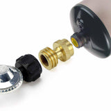 Maxbell Propane Tank Adapter Convert Brass Propane Regulator Adapter for BBQ Outdoor