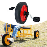 Maxbell Children Tricycle Wheel Repair Parts Non Slip Easy to Install Wheel Assembly Front Wheel Red