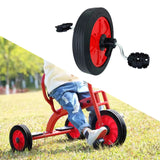 Maxbell Children Tricycle Wheel Repair Parts Non Slip Easy to Install Wheel Assembly Front Wheel Red