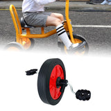 Maxbell Children Tricycle Wheel Repair Parts Non Slip Easy to Install Wheel Assembly Front Wheel Red