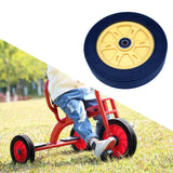 Maxbell Children Tricycle Wheel Repair Parts Non Slip Easy to Install Wheel Assembly Rear Wheel Yellow