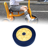 Maxbell Children Tricycle Wheel Repair Parts Non Slip Easy to Install Wheel Assembly Rear Wheel Yellow