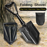 Maxbell Garden Shovel Weeding Tool Portable with Gear Hand Shovel for Farm Lawn Yard black