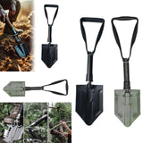 Maxbell Garden Shovel Weeding Tool Portable with Gear Hand Shovel for Farm Lawn Yard black