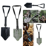 Maxbell Garden Shovel Weeding Tool Portable with Gear Hand Shovel for Farm Lawn Yard black