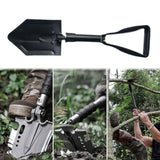 Maxbell Garden Shovel Weeding Tool Portable with Gear Hand Shovel for Farm Lawn Yard black