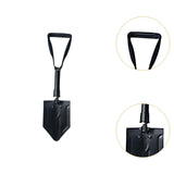 Maxbell Garden Shovel Weeding Tool Portable with Gear Hand Shovel for Farm Lawn Yard black