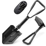 Maxbell Garden Shovel Weeding Tool Portable with Gear Hand Shovel for Farm Lawn Yard black