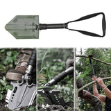 Maxbell Garden Shovel Weeding Tool Portable with Gear Hand Shovel for Farm Lawn Yard green