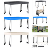 Maxbell Awning Canopy Portable Wagon Sun Shade Cover for 8inch Camping Carts Camping black