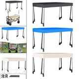 Maxbell Awning Canopy Portable Wagon Sun Shade Cover for 8inch Camping Carts Camping black