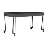 Maxbell Awning Canopy Portable Wagon Sun Shade Cover for 8inch Camping Carts Camping black