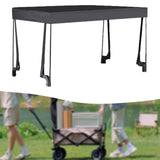 Maxbell Awning Canopy Portable Wagon Sun Shade Cover for 8inch Camping Carts Camping black