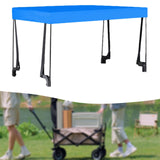 Maxbell Awning Canopy Portable Wagon Sun Shade Cover for 8inch Camping Carts Camping blue