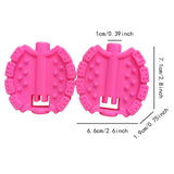 Maxbell 2Pcs Kids Bike Pedals Boys Girls Upgraded Parts Toddler Tricycle Foot Pedals Pink